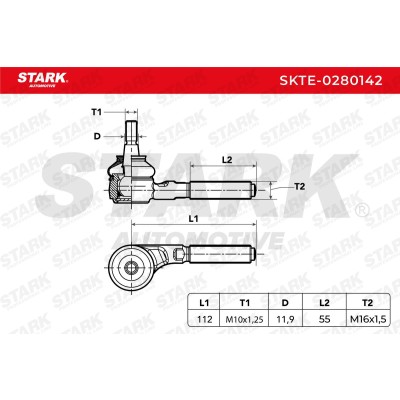 Tie Rod End Stark SKTE-0280142 SKTE-0280142 - photo 5