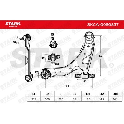 Control Arm Stark SKCA-0050837 SKCA-0050837 - photo 6