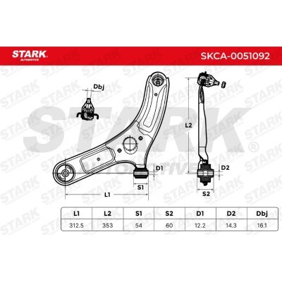 Control Arm Stark SKCA-0051092 SKCA-0051092 - photo 6