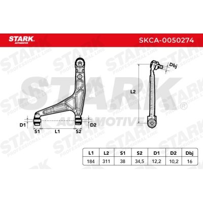 Control Arm Stark SKCA-0050274 SKCA-0050274 - photo 6