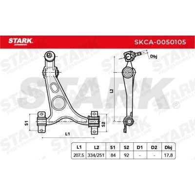 Control Arm Stark SKCA-0050105 SKCA-0050105 - photo 4
