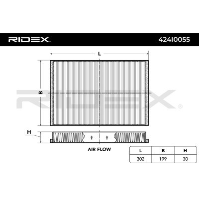 Cabin Air Filter RIDEX 424I0055 424I0055 - photo 2