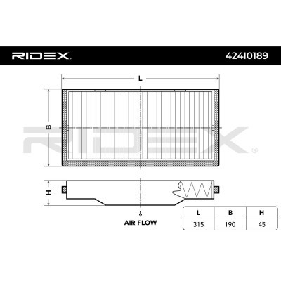Cabin Air Filter RIDEX 424I0189 424I0189 - photo 2