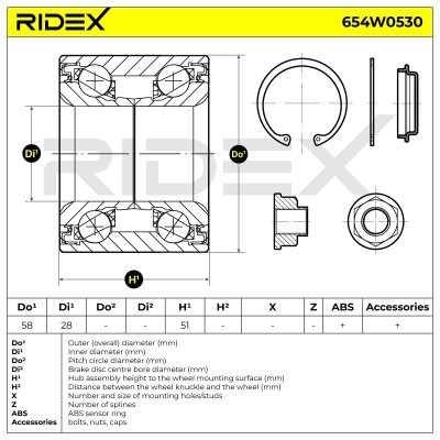 Wheel Bearing RIDEX 654W0530 654W0530 - photo 7