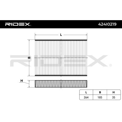 Cabin Air Filter RIDEX 424I0219 424I0219 - photo 3