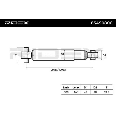 Shock Absorber RIDEX 854S0806 854S0806 - photo 4