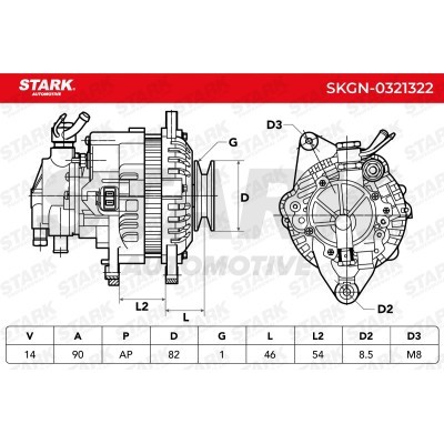 Alternator Stark SKGN-0321322 SKGN-0321322 - photo 8