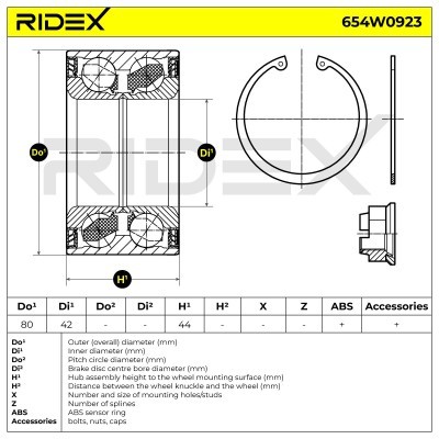 Wheel Bearing RIDEX 654W0923 654W0923 - photo 7