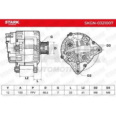 Alternator Stark SKGN-0321007 SKGN-0321007 - photo 4