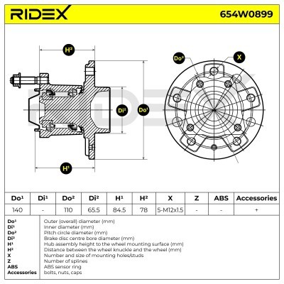 Wheel Bearing RIDEX 654W0899 654W0899 - photo 5