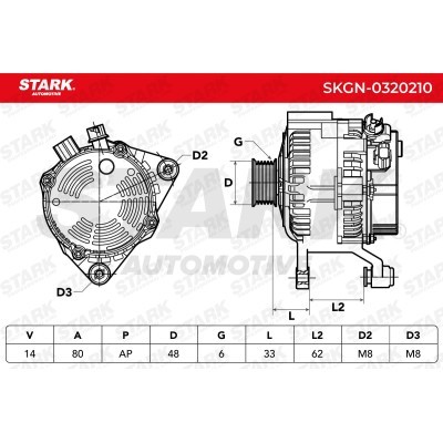 Alternator Stark SKGN-0320210 SKGN-0320210 - photo 7