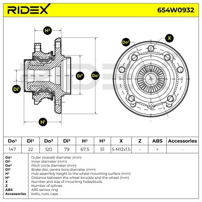Wheel Bearing RIDEX 654W0932 654W0932 - photo 5