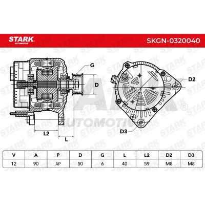 Alternator Stark SKGN-0320040 SKGN-0320040 - photo 8
