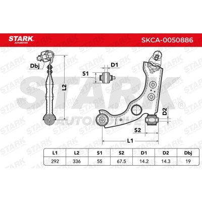 Control Arm Stark SKCA-0050886 SKCA-0050886 - photo 6