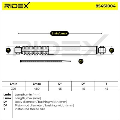 Shock Absorber RIDEX 854S1004 854S1004 - photo 7