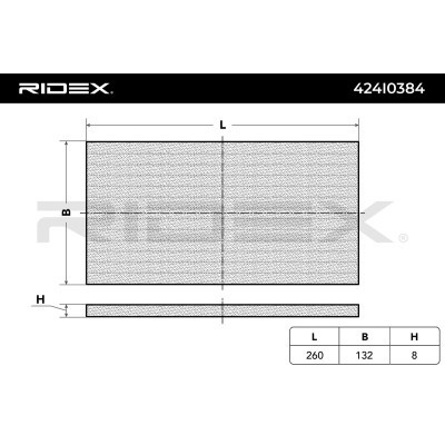 Cabin Air Filter RIDEX 424I0384 424I0384 - photo 3