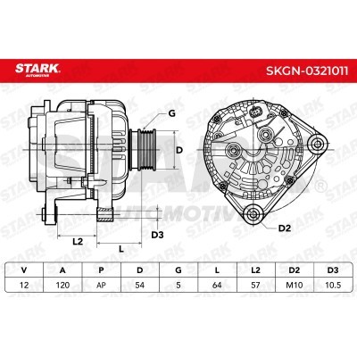 Alternator Stark SKGN-0321011 SKGN-0321011 - photo 7