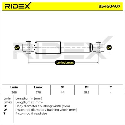 Shock Absorber RIDEX 854S0407 854S0407 - photo 8