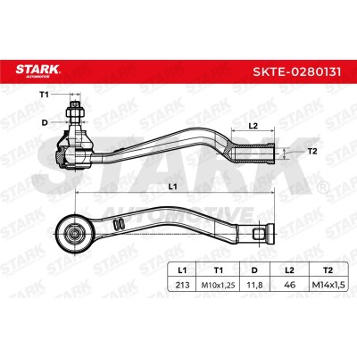 Tie Rod End Stark SKTE-0280131 SKTE-0280131 - photo 5