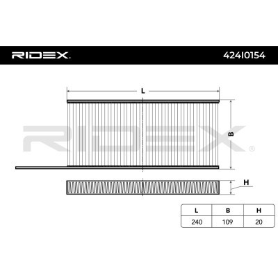 Cabin Air Filter RIDEX 424I0154 424I0154 - photo 3