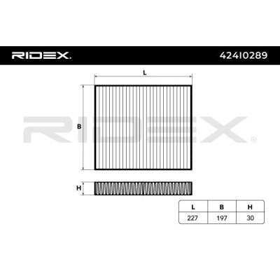 Cabin Air Filter RIDEX 424I0289 424I0289 - photo 6