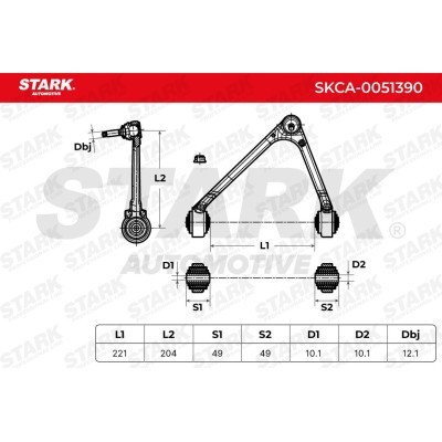 Control Arm Stark SKCA-0051390 SKCA-0051390 - photo 5