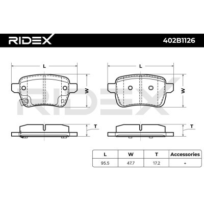 Brake Pads Set RIDEX 402B1126 402B1126 - photo 4