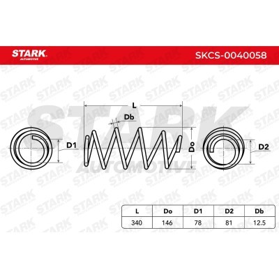 Suspension Spring Stark SKCS-0040058 SKCS-0040058 - photo 6