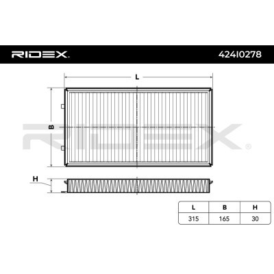 Cabin Air Filter RIDEX 424I0278 424I0278 - photo 2