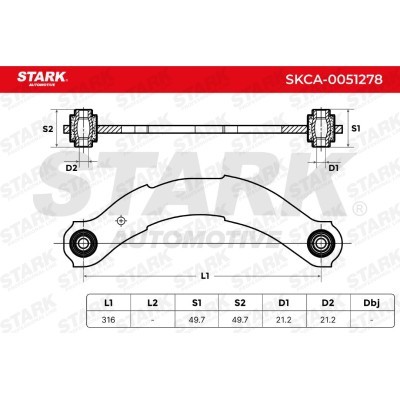 Control Arm Stark SKCA-0051278 SKCA-0051278 - photo 6