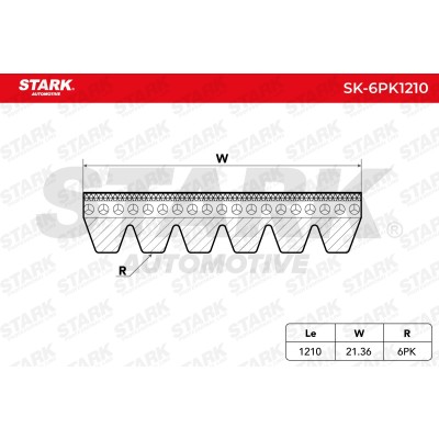 V-Ribbed Belt Stark SK-6PK1210 SK-6PK1210 - photo 3