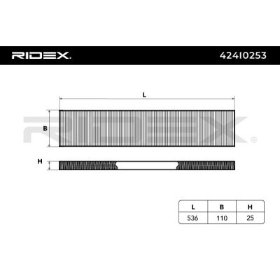 Cabin Air Filter RIDEX 424I0253 424I0253 - photo 5