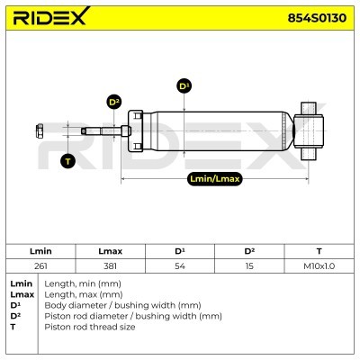 Shock Absorber RIDEX 854S0130 854S0130 - photo 8