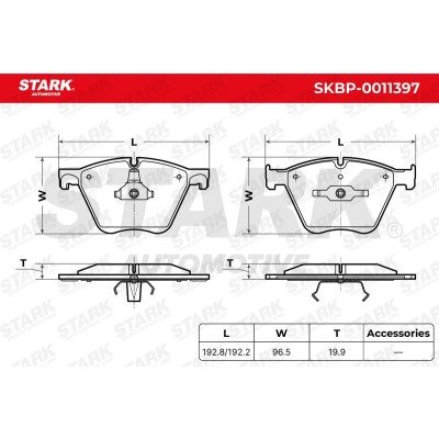Brake Pads Set Stark SKBP-0011397 SKBP-0011397 - photo 5