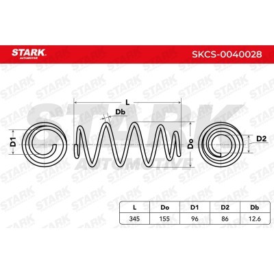 Suspension Spring Stark SKCS-0040028 SKCS-0040028 - photo 5
