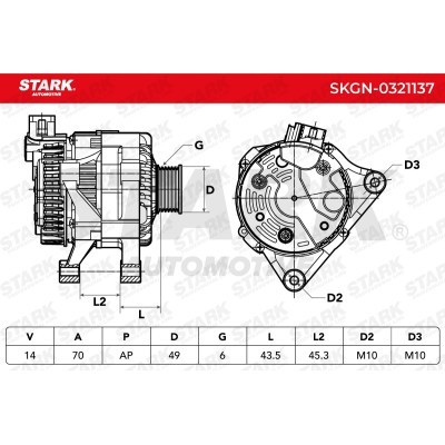 Alternator Stark SKGN-0321137 SKGN-0321137 - photo 5