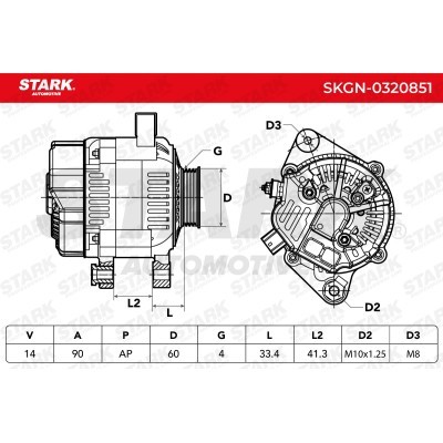 Alternator Stark SKGN-0320851 SKGN-0320851 - photo 7