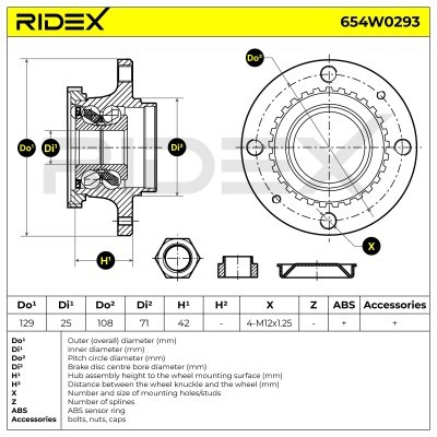 Wheel Bearing Kit RIDEX 654W0293 654W0293 - photo 6