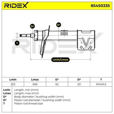Shock Absorber RIDEX 854S0335 854S0335 - photo 6