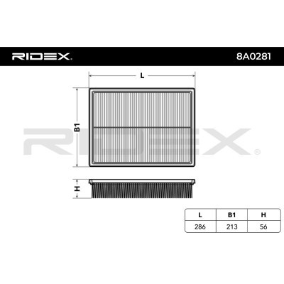 Air Filter RIDEX 8A0281 8A0281 - photo 6