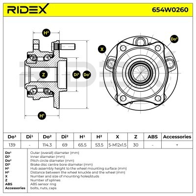 Wheel Bearing RIDEX 654W0260 654W0260 - photo 3