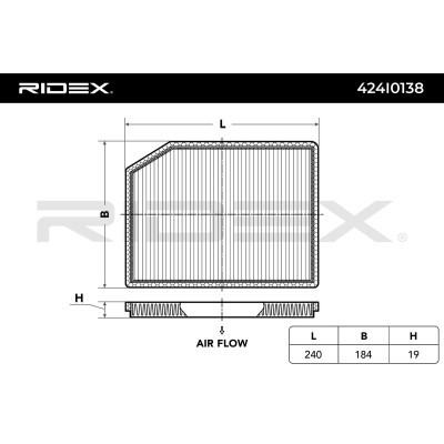 Cabin Air Filter RIDEX 424I0138 424I0138 - photo 5