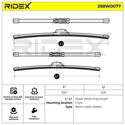 Wiper Blade RIDEX 298W0077 298W0077 - photo 6