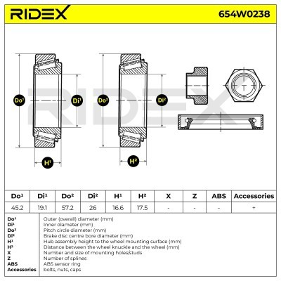 Wheel Bearing Kit RIDEX 654W0238 654W0238 - photo 10