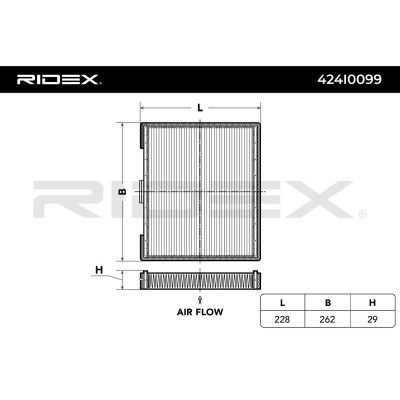 Cabin Air Filter RIDEX 424I0099 424I0099 - photo 3