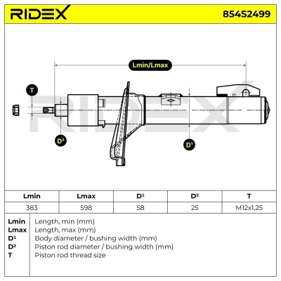 Shock Absorber RIDEX 854S2499 854S2499 - photo 8