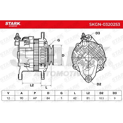 Alternator Stark SKGN-0320253 SKGN-0320253 - photo 5