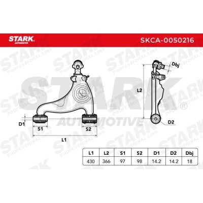 Control Arm Stark SKCA-0050216 SKCA-0050216 - photo 4