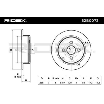 Brake Disc RIDEX 82B0072 82B0072 - photo 7
