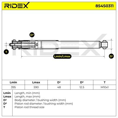 Shock Absorber RIDEX 854S0311 854S0311 - photo 9